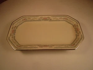 Lenox USA Charleston rosa Blume kleine Butterdose Tablett - Bild 1 von 8