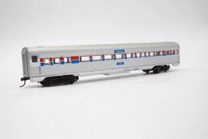 HO Scale Amtrak Passenger Coach Car #5223 Silver Train Vintage Model Railroad - Picture 1 of 5