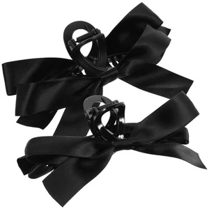  2 Pezzi Accessori Capelli Ragazze Fiocco Clip Barrette Clip per Donna Barrettes - Foto 1 di 12