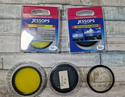 52mm Camera Filter Bundle, JESSOPS , YELLOW, CIRCULAR POPORISER, x5 Lens Bundle - Image 1 of 4
