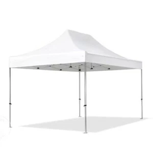 Gazebo pieghevole richiudibile telescopico 3x4,5 m. telo bianco per mercato fier - Foto 1 di 4