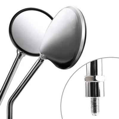 -Espejo retrovisor OE de repuesto acero convexo x PAR (L+R) se adapta a Vespa Granturismo 125 Foto 1 de 4