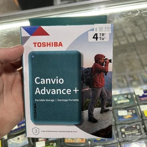 Toshiba Canvio Advance 4TB Portable External Hard Drive USB 3.0, Green 🔥 - Photo 1/6