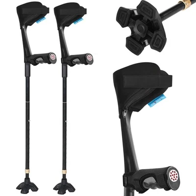 Muletas de antebrazo para adultos, muletas plegables para caminar, tienen fo... Foto 1 de 4