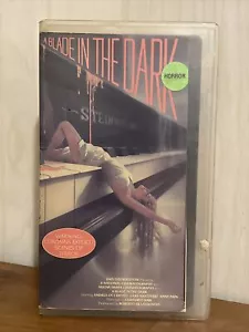 A Blade In The Dark 1983 VHS Tape Lightning Video Horror Cut Box in Clam - Bild 1 von 7
