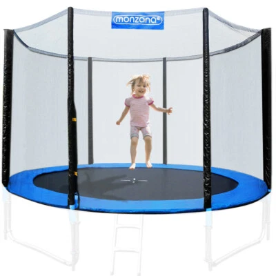 Filet de sécurité pour trampoline 6-8 poteaux - Entrée fermable - Ø 244 - 430cm