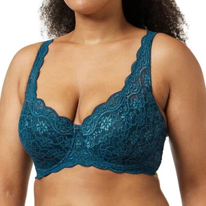 Reggiseno con ferretto Triumph Amourette 300 WHP pizzo intero taglia 75B Russian Green - Foto 1 di 2