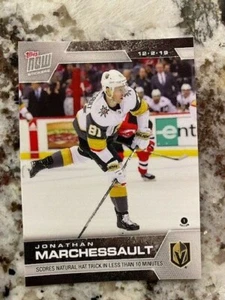 2019-20 TOPPS NOW NHL STICKER WEEK 9 VEGAS GOLDEN KNIGHTS JONATHAN MARCHESSAULT - Picture 1 of 1