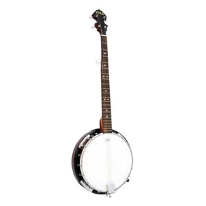 Pyle 5 String Banjo Chrome Plated Hardware Made w/Mahogany Rosewood & Maplewood - Picture 1 of 8