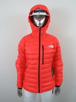 Womens The North Face Summit Breithorn 800-Down Hoodie Insulated Jacket - Orange - Image 1 of 4