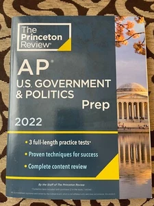 Princeton Review AP US Government Politics Prep, 2022: Practice Tests - Picture 1 of 2