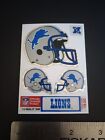 U Seal It Stickers Prism NFL Football Helmets Detroit Lions RARE 1989