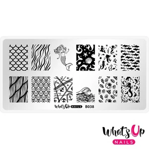 Whats Up Nails B038 Lost at Sea Stamping Plate For Stamped Nail Art Design - Picture 1 of 12