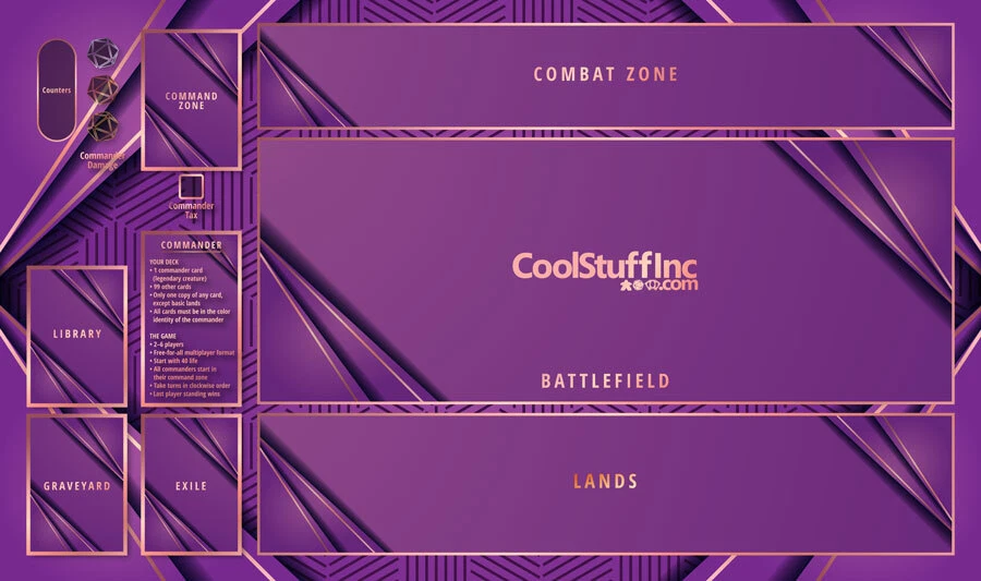 Tapete MTG Magic the Gathering - Novo Player Commander - NOVO (Escolha sua cor) - Imagem 1 de 1