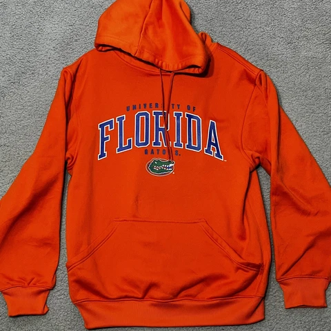 Florida Gators Hoodie Mens Small Orange Pullover Sweatshirt Long Sleeve Y2K Cover
