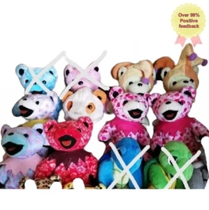 Grateful Dead Bear Set of 8 All without tabs Bean Bear greateful dead bear - Picture 1 of 6