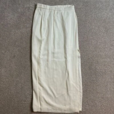 Falda Michael Marcella Ltd Vintage Beige Midi Cintura Elástica Talla 16 Foto 1 de 4