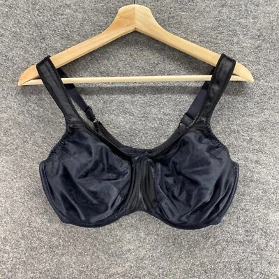 Sutiã Bali Bralette Feminino 34 DD Preto Forrado com Fio Gancho e Laço Opaco Casual - Imagem 1 de 4