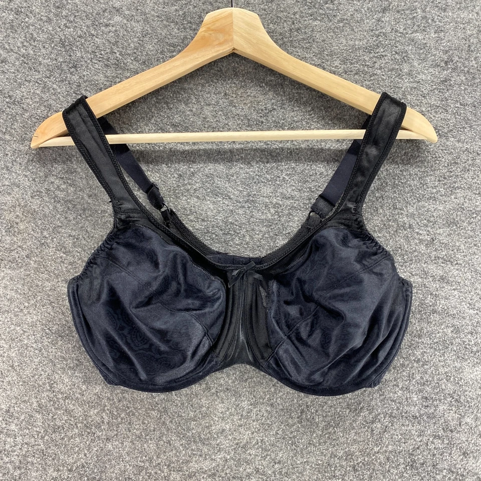 Sujetador Bralette Bali Mujer 34 DD Negro Con Aros Forrado Gancho y Lazo Opaco Informal Foto 1 de 4