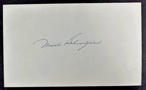 Mark Belanger Signed Index Card (d.1998) Orioles Dodgers Autographed WS GG - Picture 1 of 2