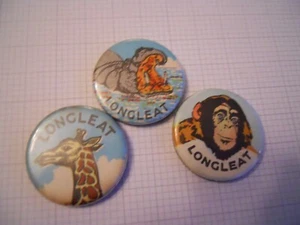 Collection animal,Longleat,safari park,promotional pin badges - Picture 1 of 2
