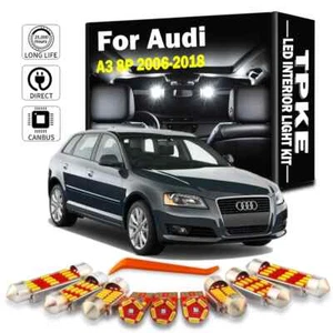 Canbus Car Bulbs LED Interior Map Dome Trunk Light Kit For 2006-2018 Audi A3 8P - Picture 1 of 9