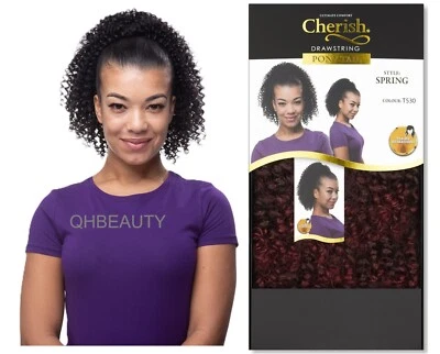 Cherish Synthetic Drawstring Curly Hair Ponytail - Spring - Image 1 of 4