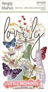 Simple Stories Simple Pages Page Pieces-Simple Vintage Meadow Flowers - Picture 1 of 1