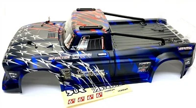 Arrma INFRACTION 6s - Body Shell (BLUE painted, roll cage Street Bash ARA7615V2 - Image 1 of 3