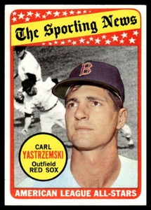 1969  Topps #421 All-Star Carl Yastrzemski HOF Red Sox EX-EXMINT SET BREAK!