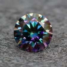 0.5ct Colorful Blue GRA Certificate Moissanite Round Gemstones Pass Diamond Test