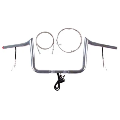 1 1/4" Cromo 10" PrimeApe Kit Precableado 2016-2023 Harley Ultra Classic con ABS Foto 1 de 2