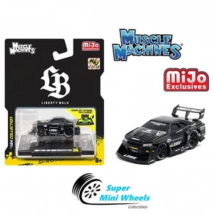 Muscle Machines 1:64 LBWK Nissan GT-R R34 Super Silhouette Skyline #5 Black - Picture 1 of 2