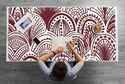 Schreibtischunterlage Arbeitsunterlage wasserfest Indisches Design 120x60 - Bild 1 von 3