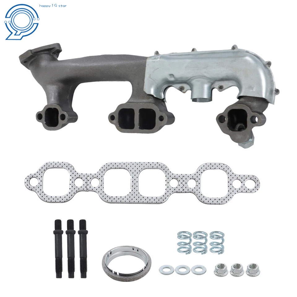 Right Exhaust Manifold w/ Gasket Kit For Chevrolet K1500 & GMC K1500 1988-1995 - Image 1 of 4