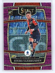 2021 PANINI CHRONICLES SERIE A ZINHO VANHEUSDEN #233 SELECT PURPLE MOJO RC GENOA - Picture 1 of 2