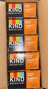 KIND Frühstücksriegel Erdnussbutter 5g Protein Menge 5 Boxen Kostenloser Versand 30 Riegel - Bild 1 von 4