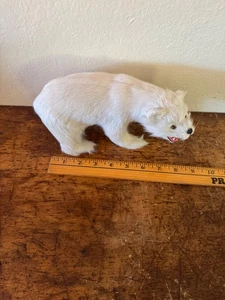 Seltenes Vintage Eisbär Spielzeug aus den 30er - 40er Jahren Teddybär - Bild 1 von 5