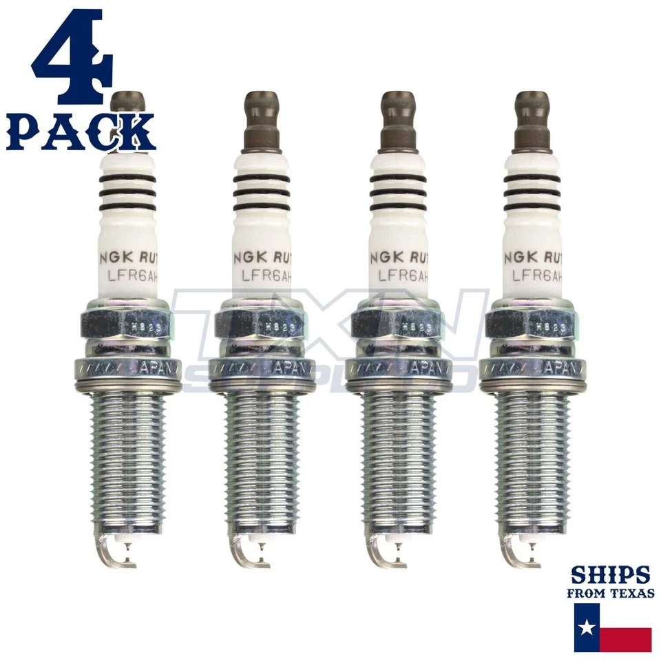 Paquete de 4 bujías NGK Ruthenium HX 2006-2010 para Honda Civic L4 1,3 L Foto 1 de 3