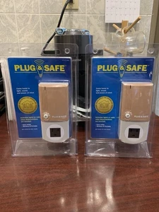 Set of 2 NEW Plug and Safe Model PS8 Sonic Vibration Sensor Home Motion Sensor - Picture 1 of 10