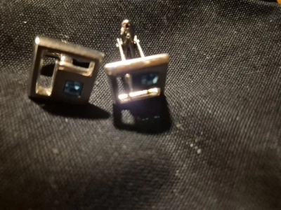 MCM HICKOCK CUFFLINKS FAUX SAPH IRE - Image 1 of 4