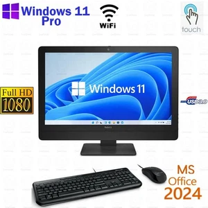 WINDOWS 11 Pro Dell AIO TOUCHSCREEN 23" Computer 16GB RAM 500GB SSD Ufficio 2024 - Foto 1 di 4