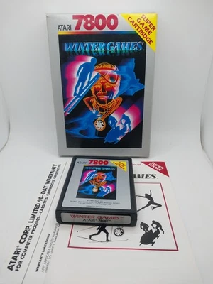 Winter Games (Atari 7800, 1987, CX7831)  Complete In Box Fast Free Shipping  - Image 1 of 4