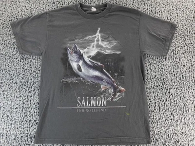 Camiseta Alstyle Delta Gráfica Salmón Pesca Leyenda Talla Mediana Foto 1 de 4