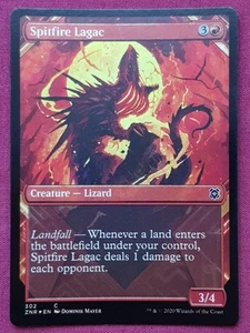 Magic The Gathering ZENDIKAR RISING FOIL SPITFIRE LAGAC SHOWCASE red card MTG - Imagen 1 de 2