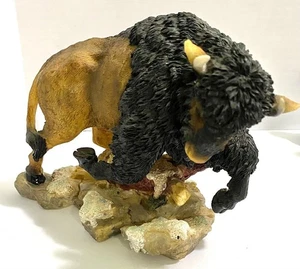 AMERICAN BISON/BUFFALO STATUE, 6"x7.5" - Picture 1 of 2