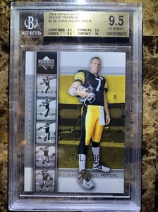 2004 Upper Deck Rookie Premiere Ben Roethlisberger Pittsburg Steelers RC BGS 9.5 - Picture 1 of 2