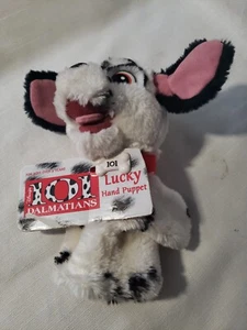 Vintage Mattel 101 Dalmations 9" pupazzo a mano Disney NOS Dalmation - Foto 1 di 2