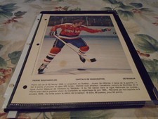 Dimanche/Derniere Heure PIERRE BOUCHARD  POSTER  8 X 11 1980 WASHINGTON CAPITALS