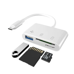 USB-C Kabel Hub OTG Handy Laptop Adapter Micro SD Karte (TF) Kartenleser 3 in 1 - Bild 1 von 7